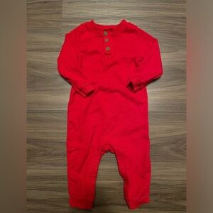 Old Navy Bright Red Kids Footless Footie size 6-12 months